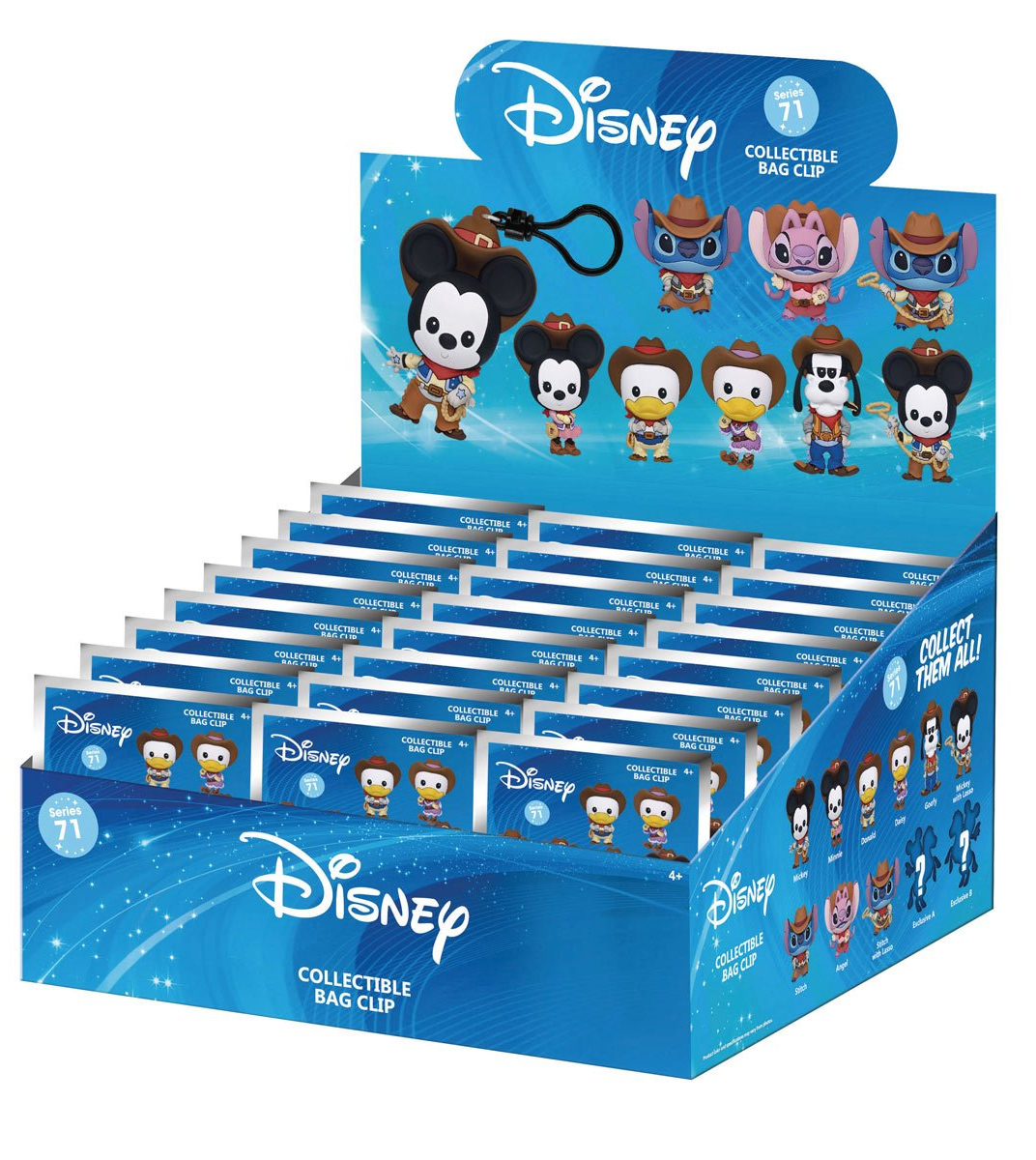 Chaveiros Disney do Velho Oeste 3D Figural Bag Clips