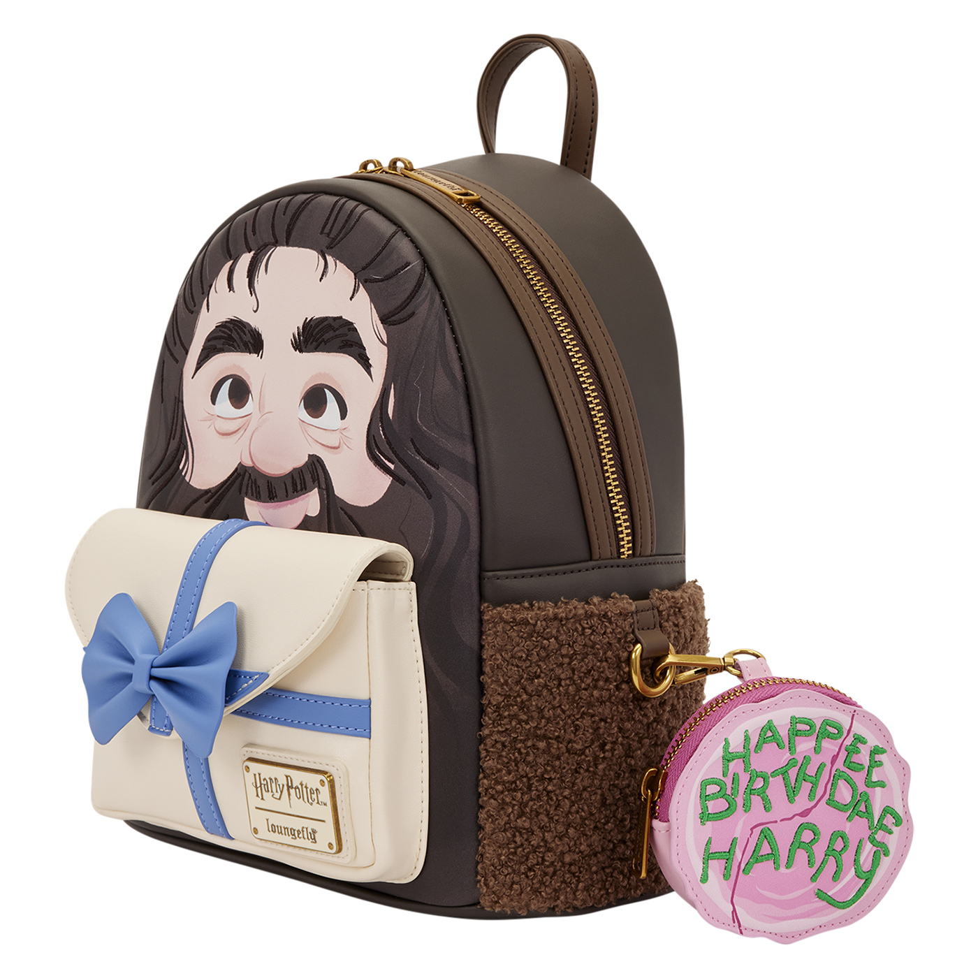 Mini-Mochila Rúbeo Hagrid com Bolo de Aniversário do Harry Potter