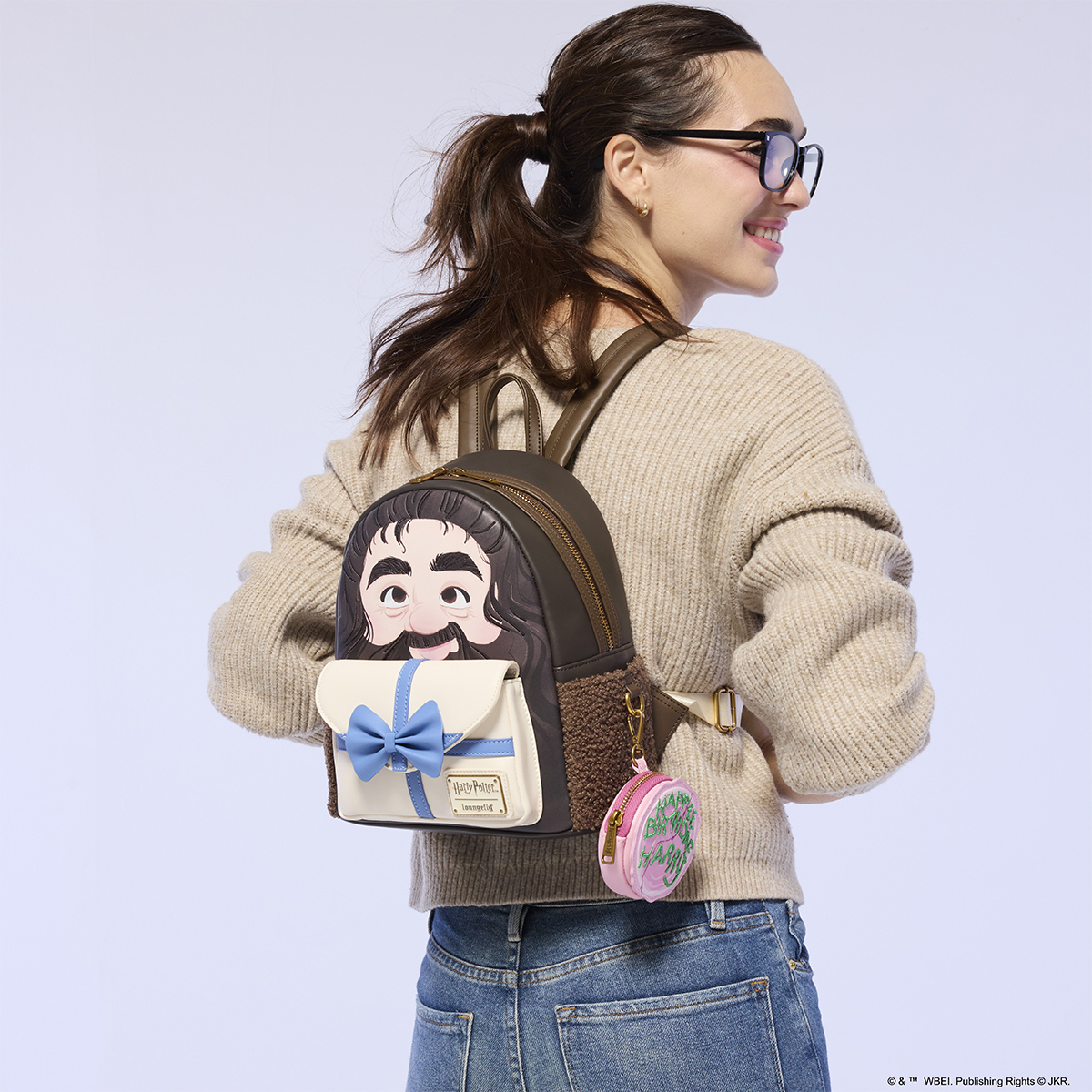 Mini-Mochila Rúbeo Hagrid com Bolo de Aniversário do Harry Potter