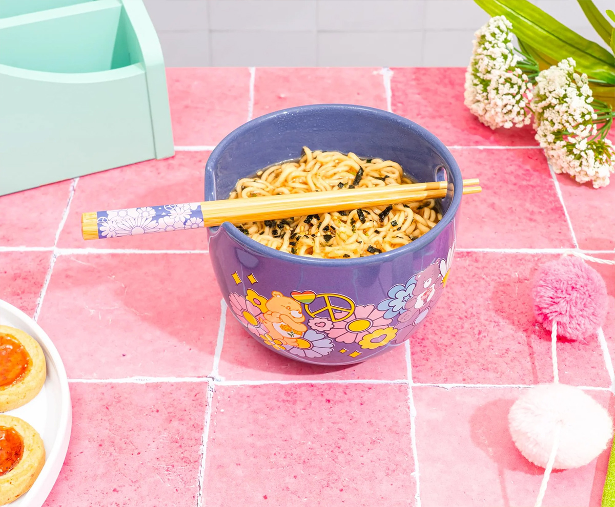 Tigela Ramen Ursinhos Carinhosos “Flower Power” (Care Bears)