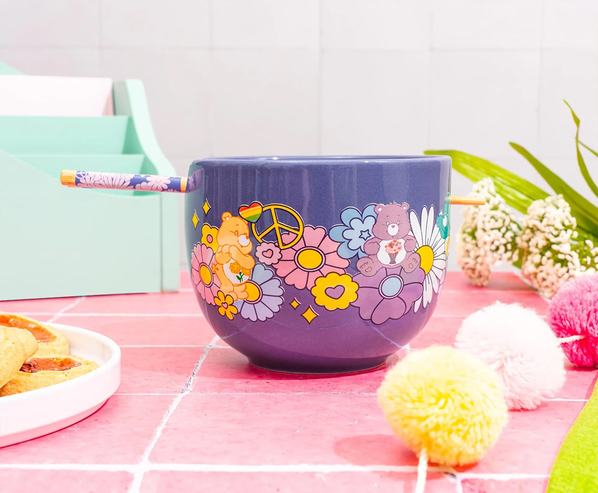 Tigela Ramen Ursinhos Carinhosos “Flower Power” (Care Bears)