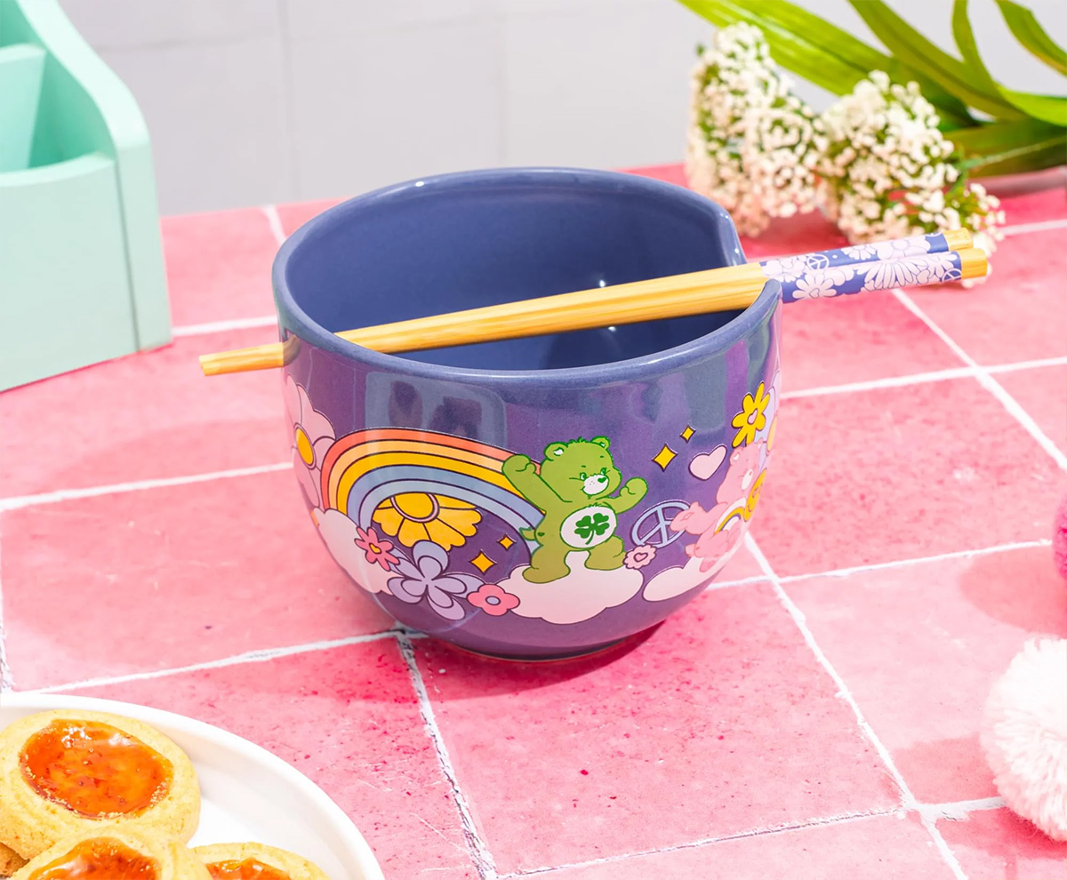 Tigela Ramen Ursinhos Carinhosos “Flower Power” (Care Bears)
