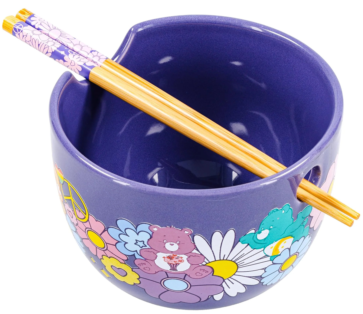 Tigela Ramen Ursinhos Carinhosos “Flower Power” (Care Bears)