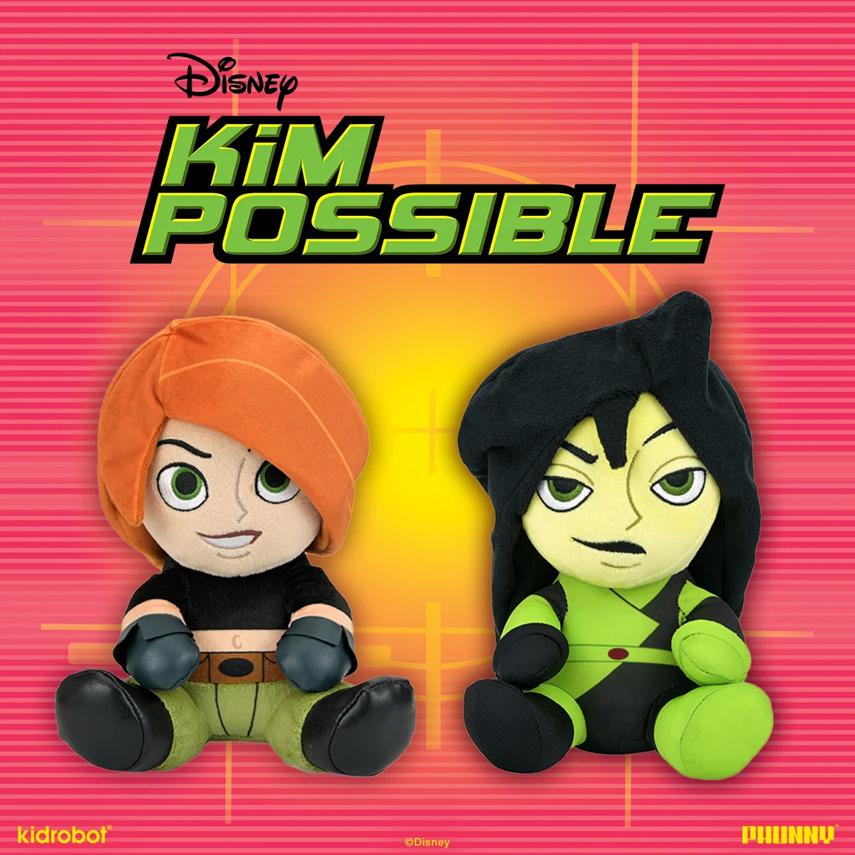 Bonecas de Pelúcia Kim Possible e Shego Phunny (Kidrobot)