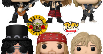 Bonecos Pop! Rocks Guns N’ Roses Anos 80 e 90