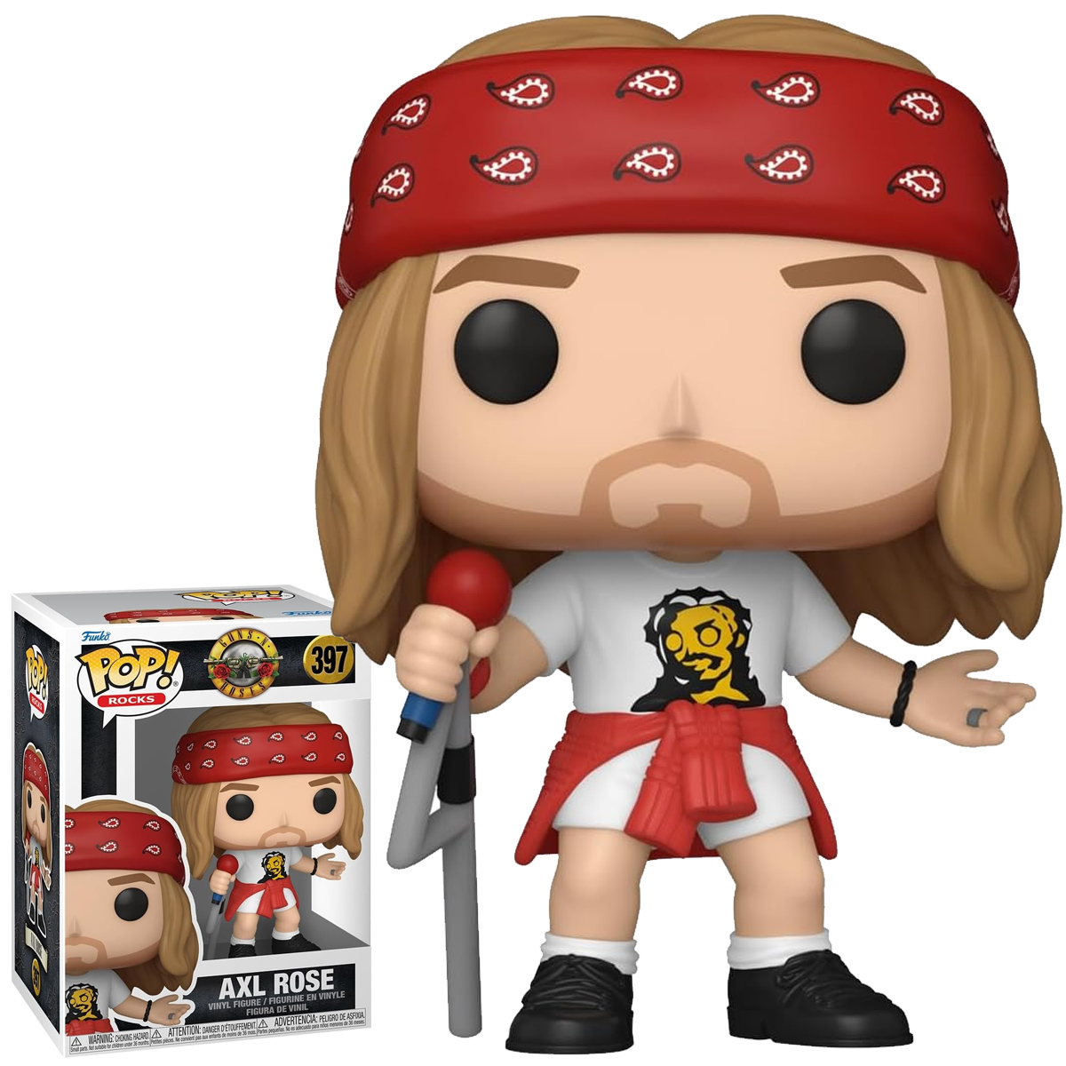 Bonecos Pop! Rocks Guns N’ Roses Anos 80 e 90