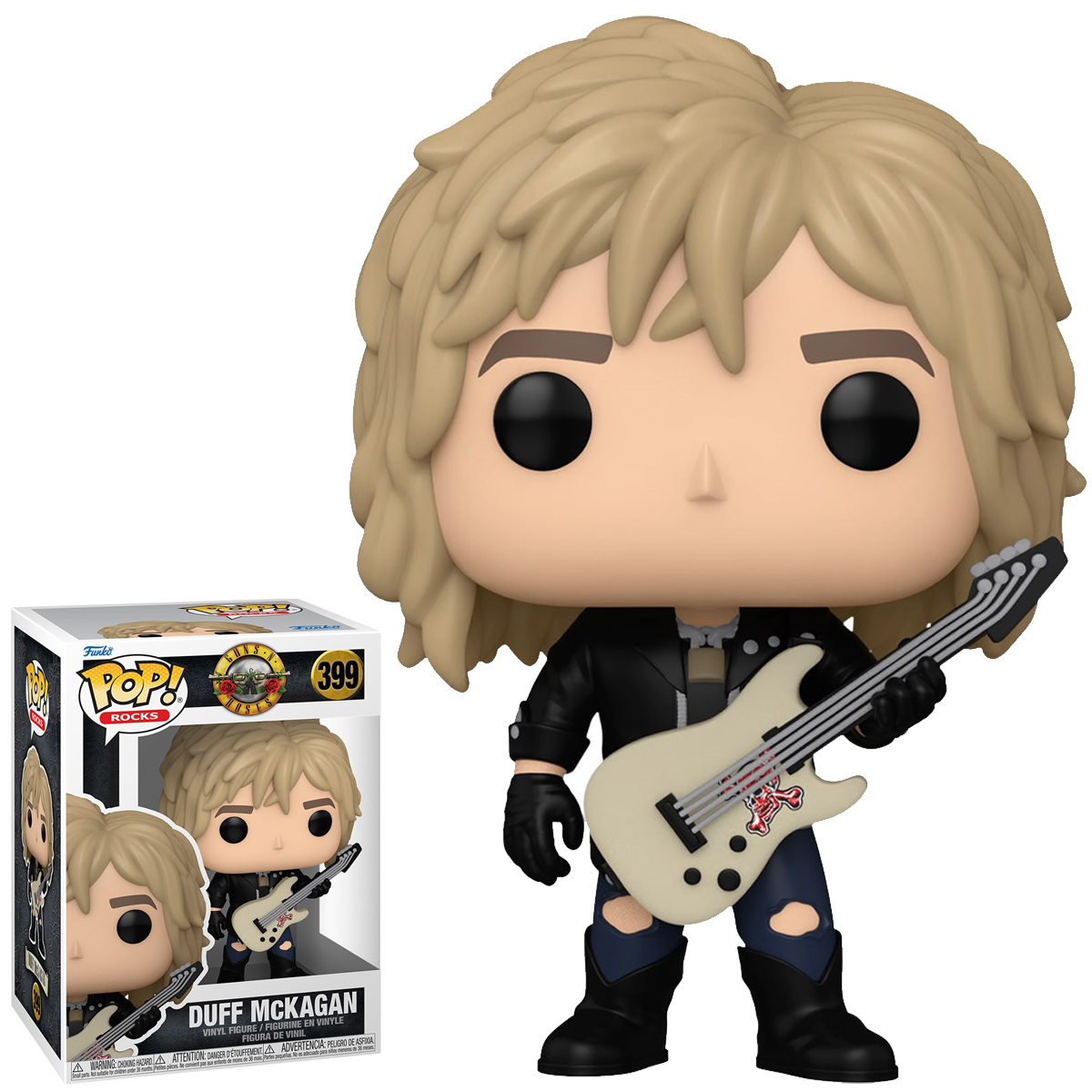 Bonecos Pop! Rocks Guns N’ Roses Anos 80 e 90