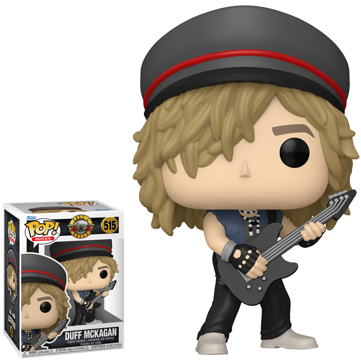 Bonecos Pop! Rocks Guns N’ Roses Anos 80 e 90