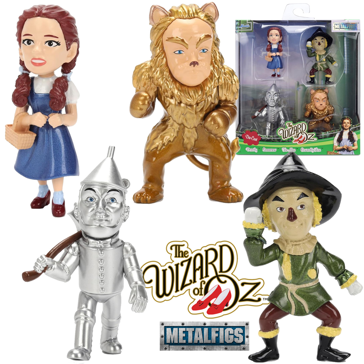 Mini-Figuras MetalFigs O Mágico de Oz (1939) de Metal Fundido