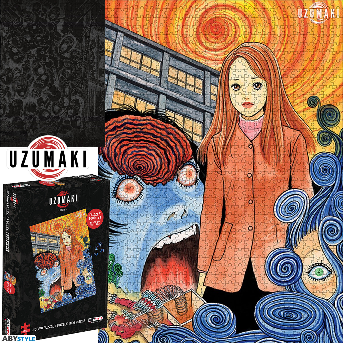 Quebra-Cabeça Uzumaki - A Espiral do Horror com Kirie Goshima e 1.000 peças