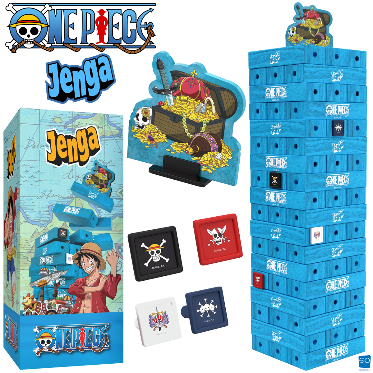 Jogo de Empilhar JENGA One Piece