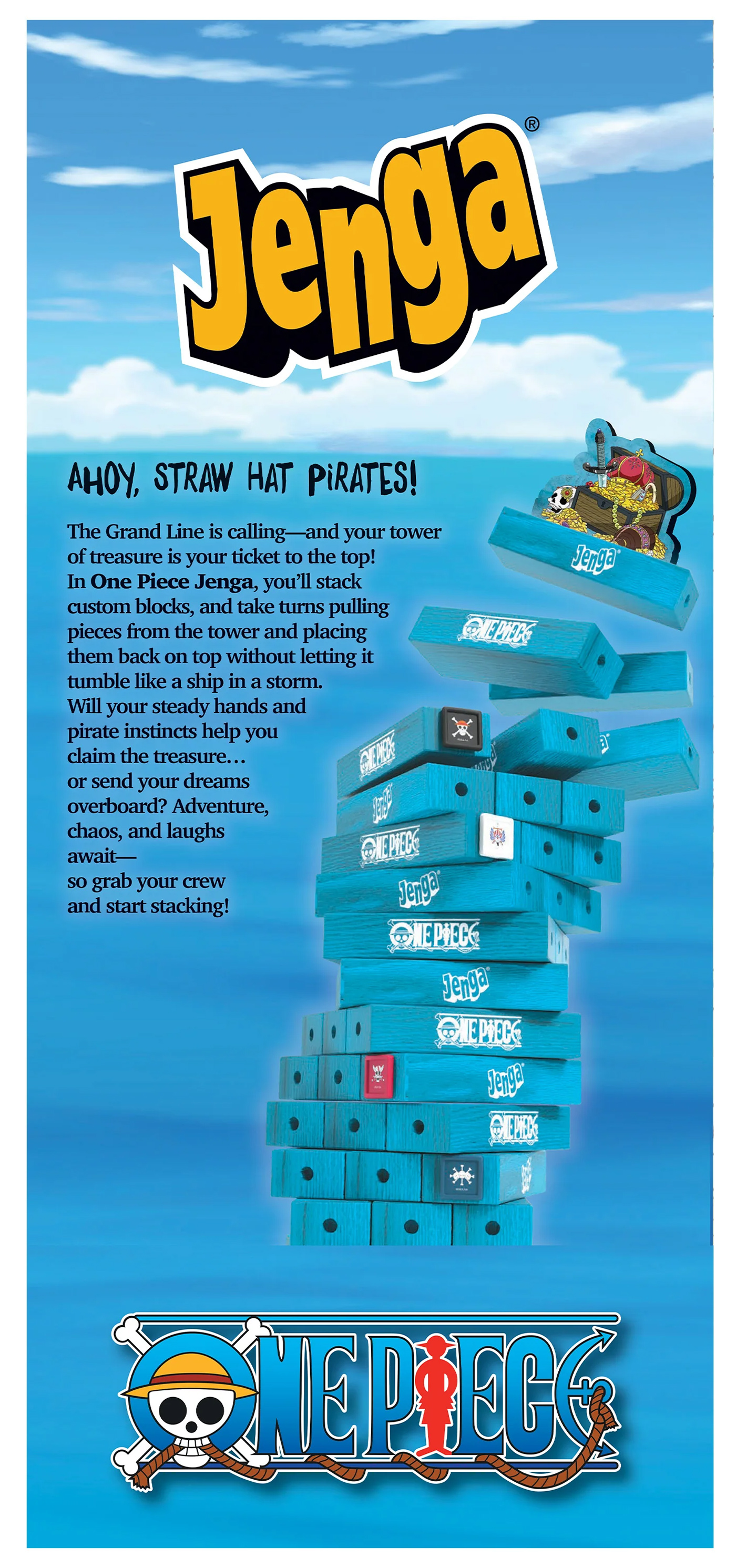 Jogo de Empilhar JENGA One Piece