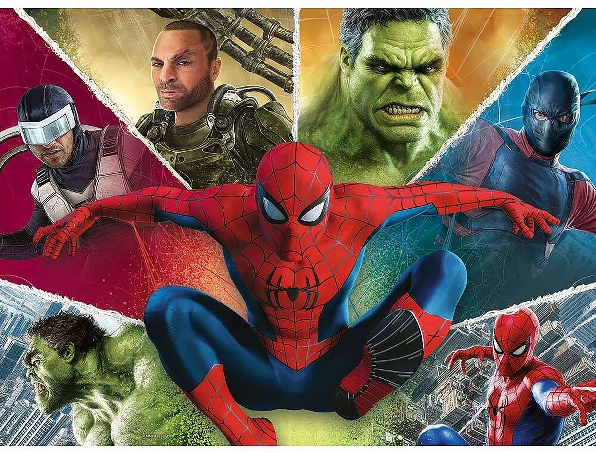 Quebra-Cabeça Homem-Aranha: Um Novo Dia com Hulk, Bumerangue, Escorpião e Tarântula