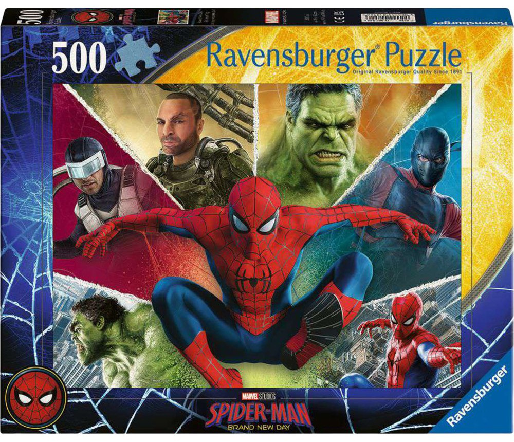 Quebra-Cabeça Homem-Aranha: Um Novo Dia com Hulk, Bumerangue, Escorpião e Tarântula