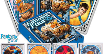 Baralho Quarteto Fantástico com Cenas dos Quadrinhos (Marvel)