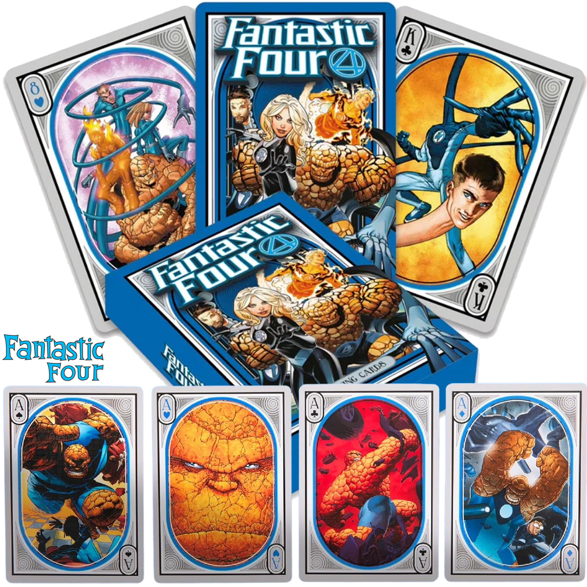 Baralho Quarteto Fantástico com Cenas dos Quadrinhos (Marvel)