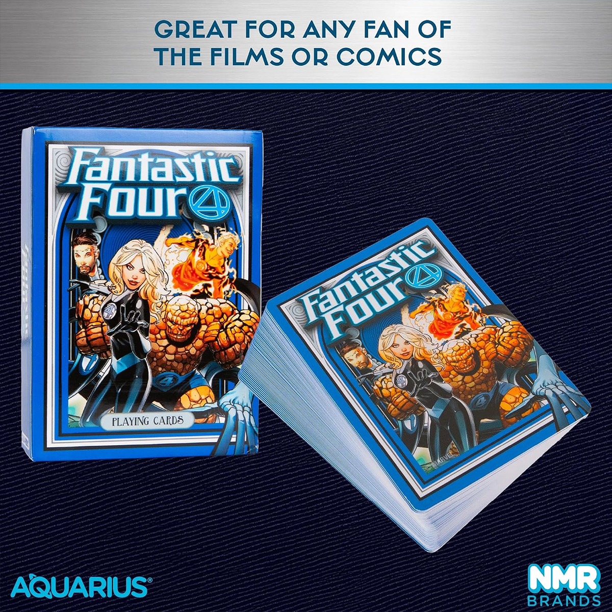 Baralho Quarteto Fantástico com Cenas dos Quadrinhos (Marvel)