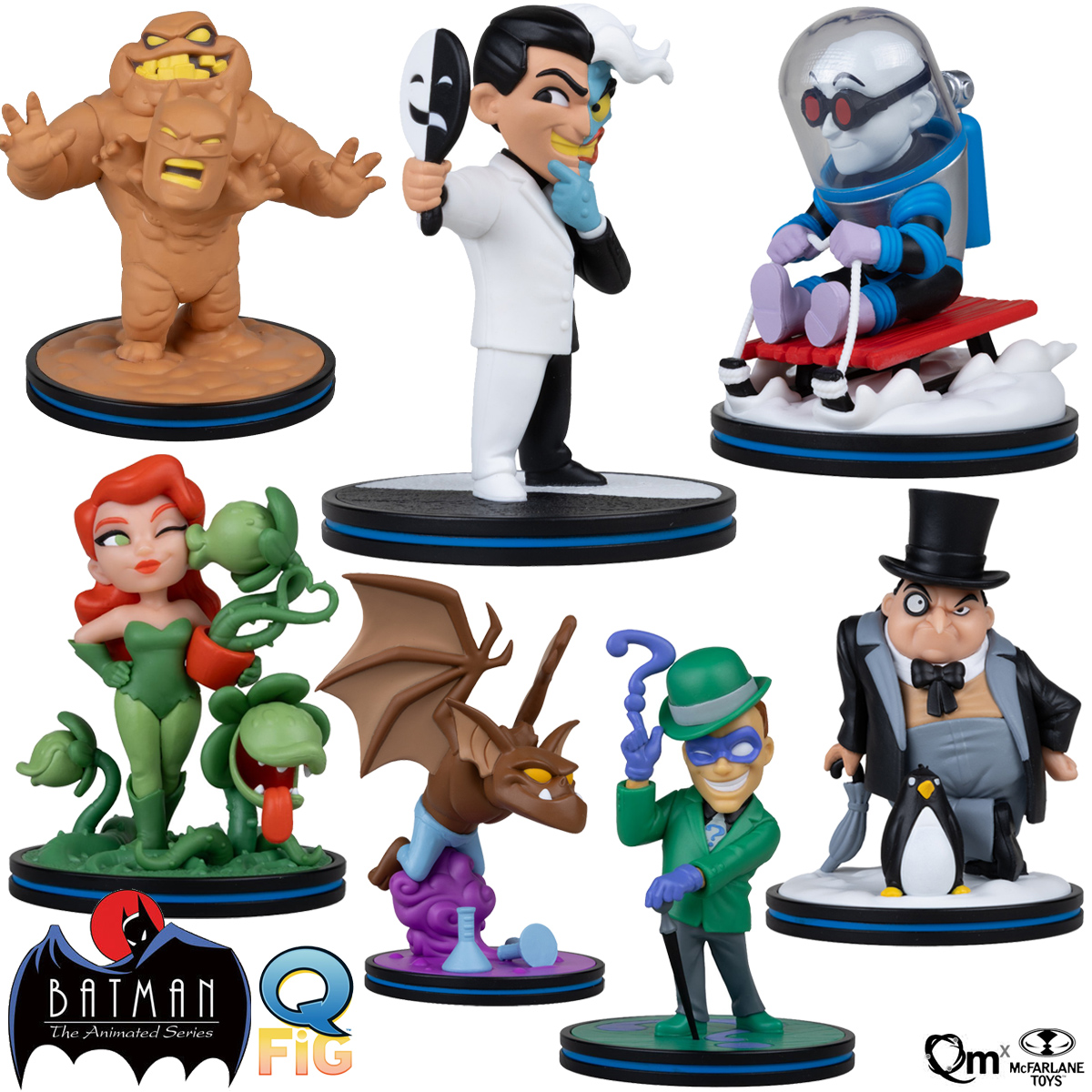 Figuras Vilões Q-Fig de Luxo de Batman: A Série Animada