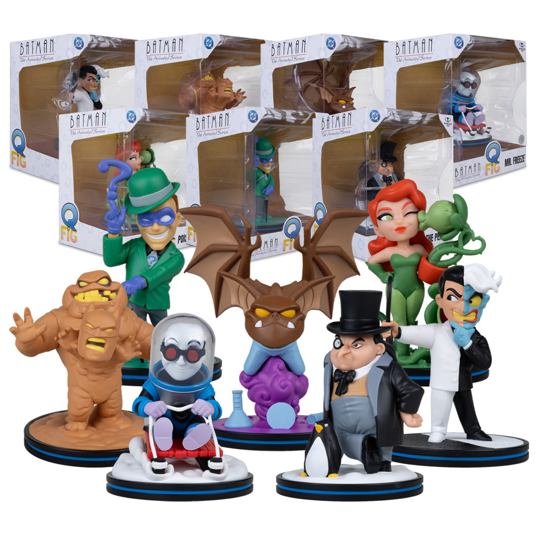 Figuras Vilões Q-Fig de Luxo de Batman: A Série Animada