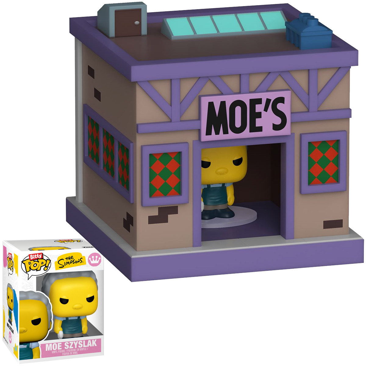 Micro Sets Bitty Pop! Town com a Casa dos Simpsons, Taverna do Moe e Krusty Burger