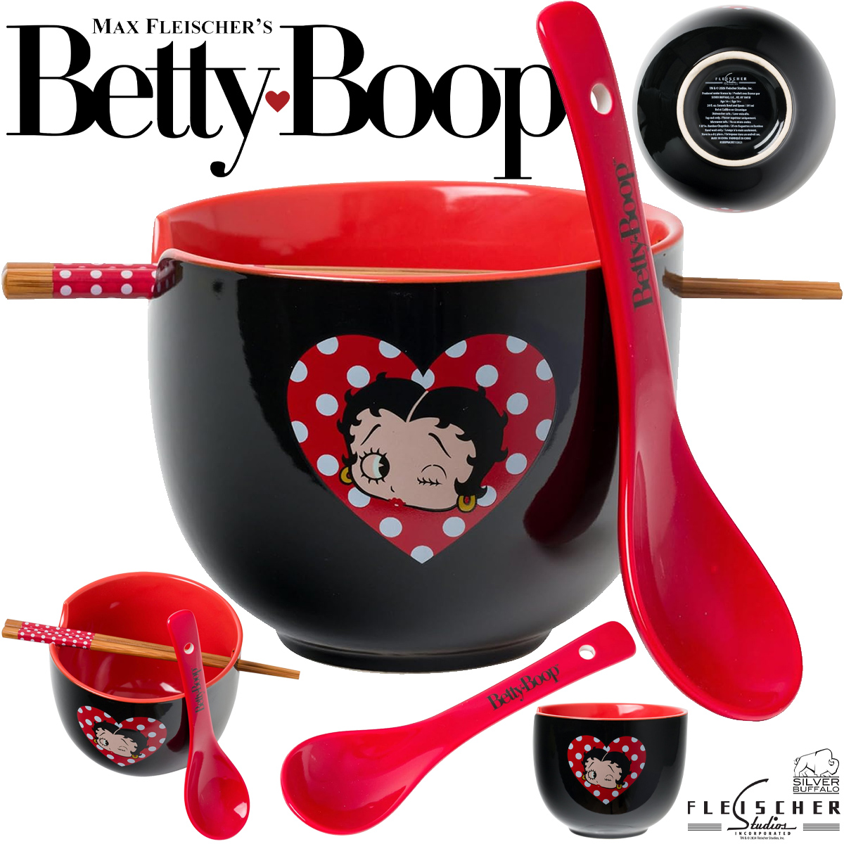 Tigela Ramen Betty Boop Piscando o Olho