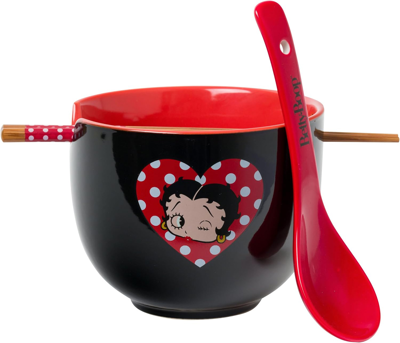 Tigela Ramen Betty Boop Piscando o Olho