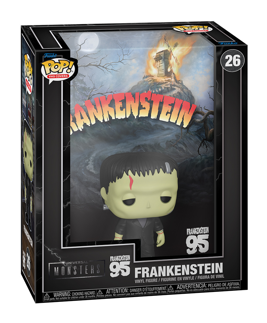 Boneco Pop! Frankenstein (95 Anos) e Pop! VHS Cover