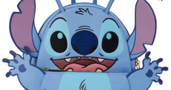 Mini-Mochila Experimento Genético nº 626 (Stitch) com Antenas e Braços Retráteis (D23)