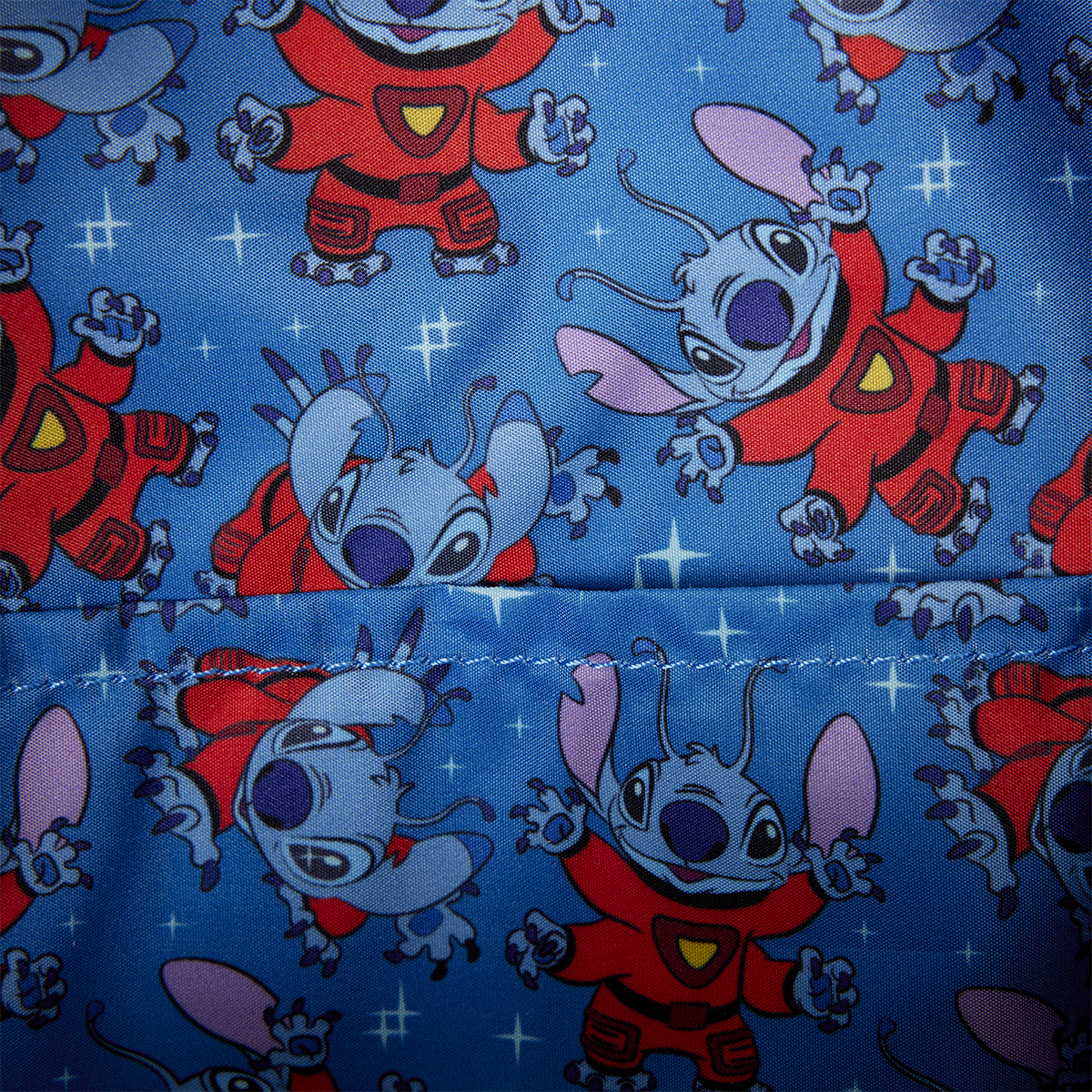 Mini-Mochila Experiência Genética nº 626 (Stitch) com Antenas e Braços Retráteis (D23)