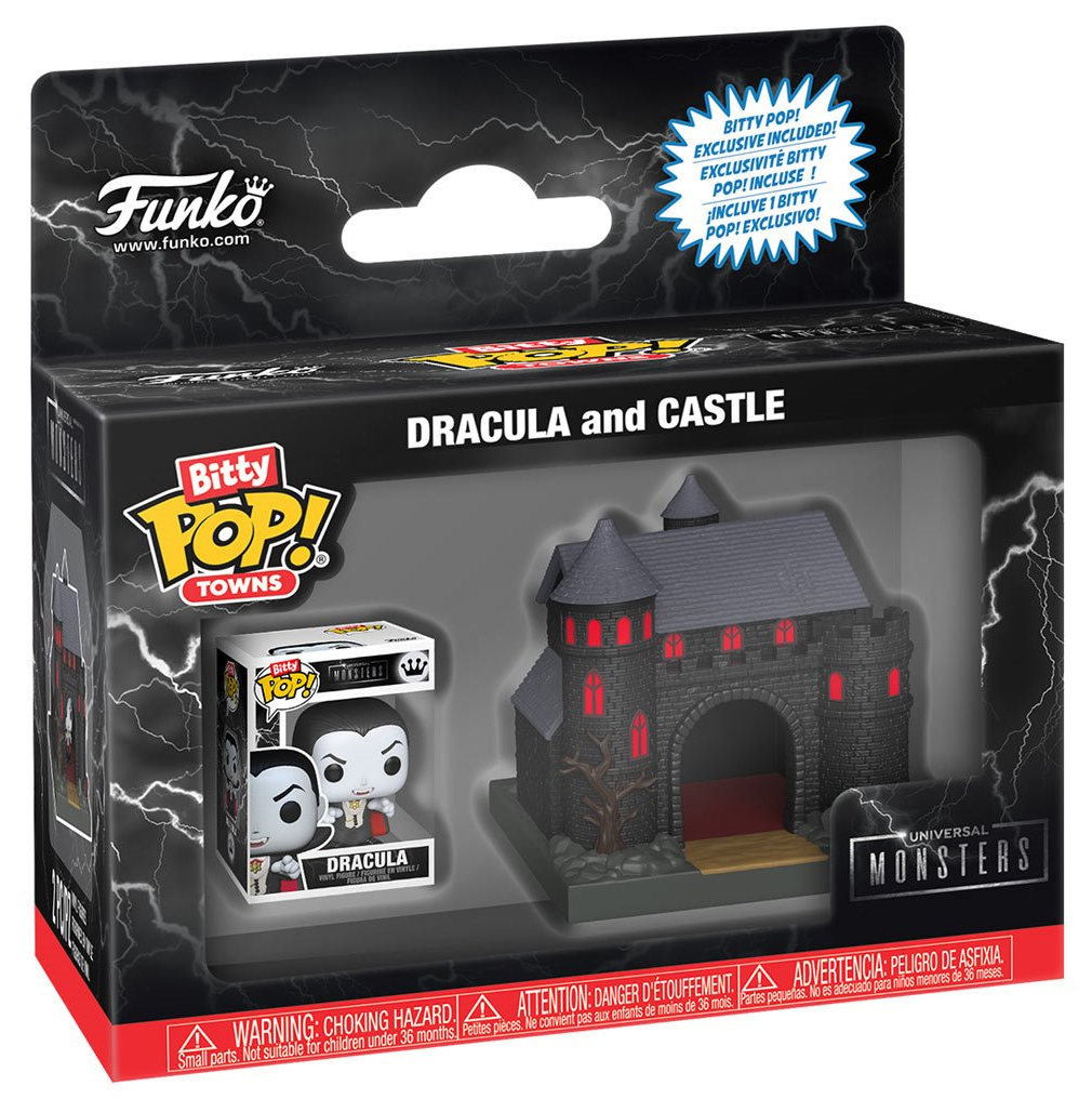 Micro Set Bitty Pop! Town Conde Drácula e seu Castelo