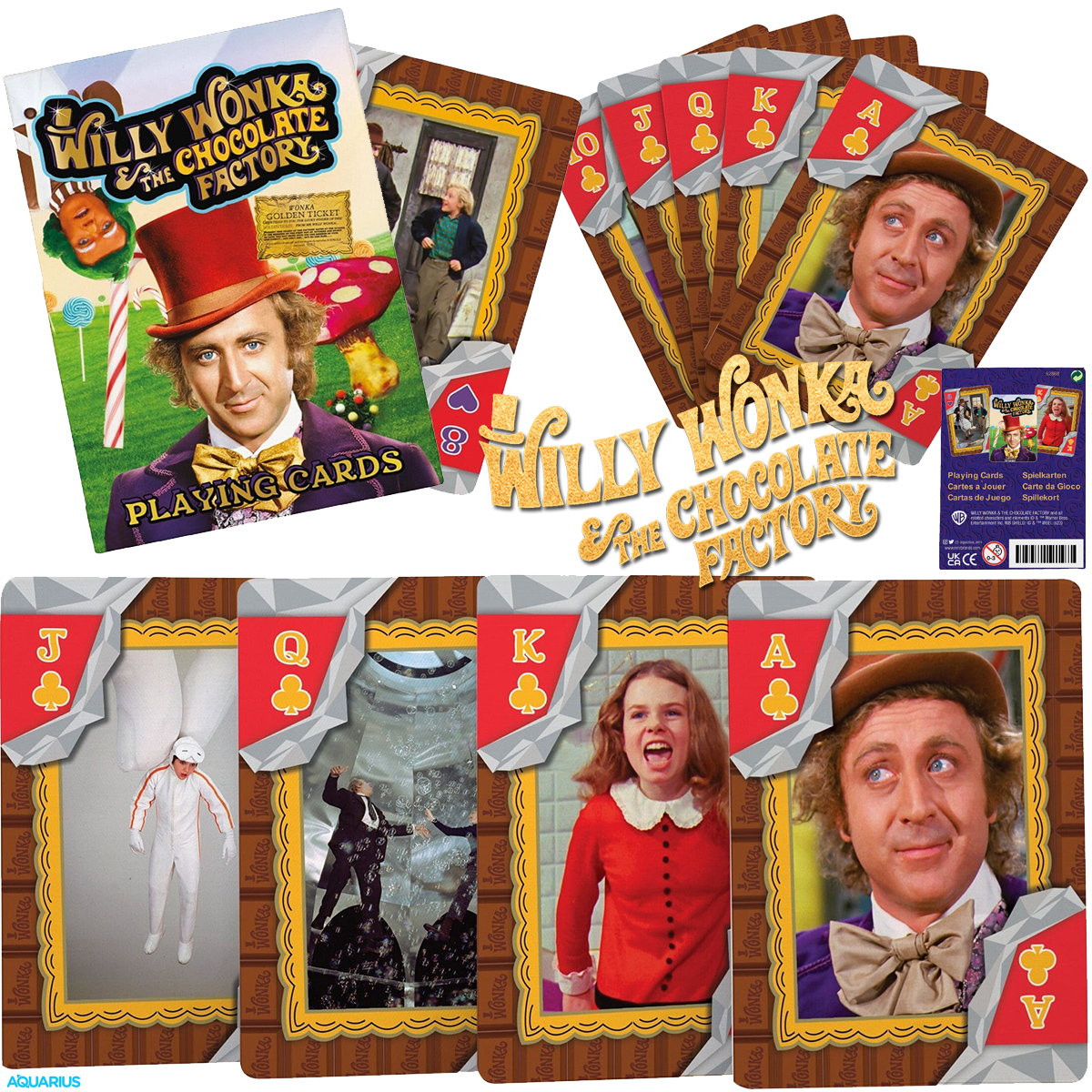 Baralho A Fantástica Fábrica de Chocolate com Gene Wilder (1971)
