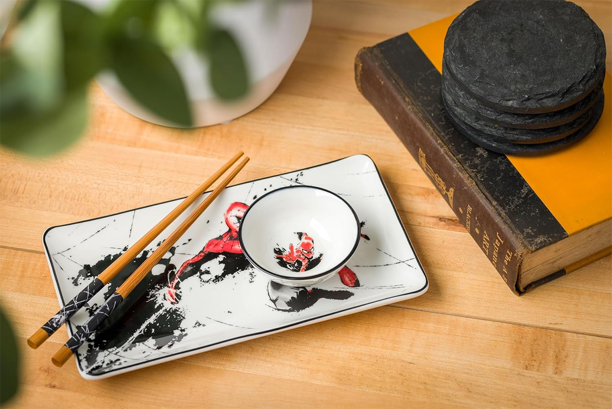 Conjunto de Sushi Homem-Aranha “Spidey Painting”