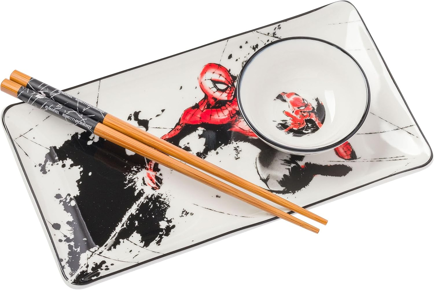 Conjunto de Sushi Homem-Aranha “Spidey Painting”