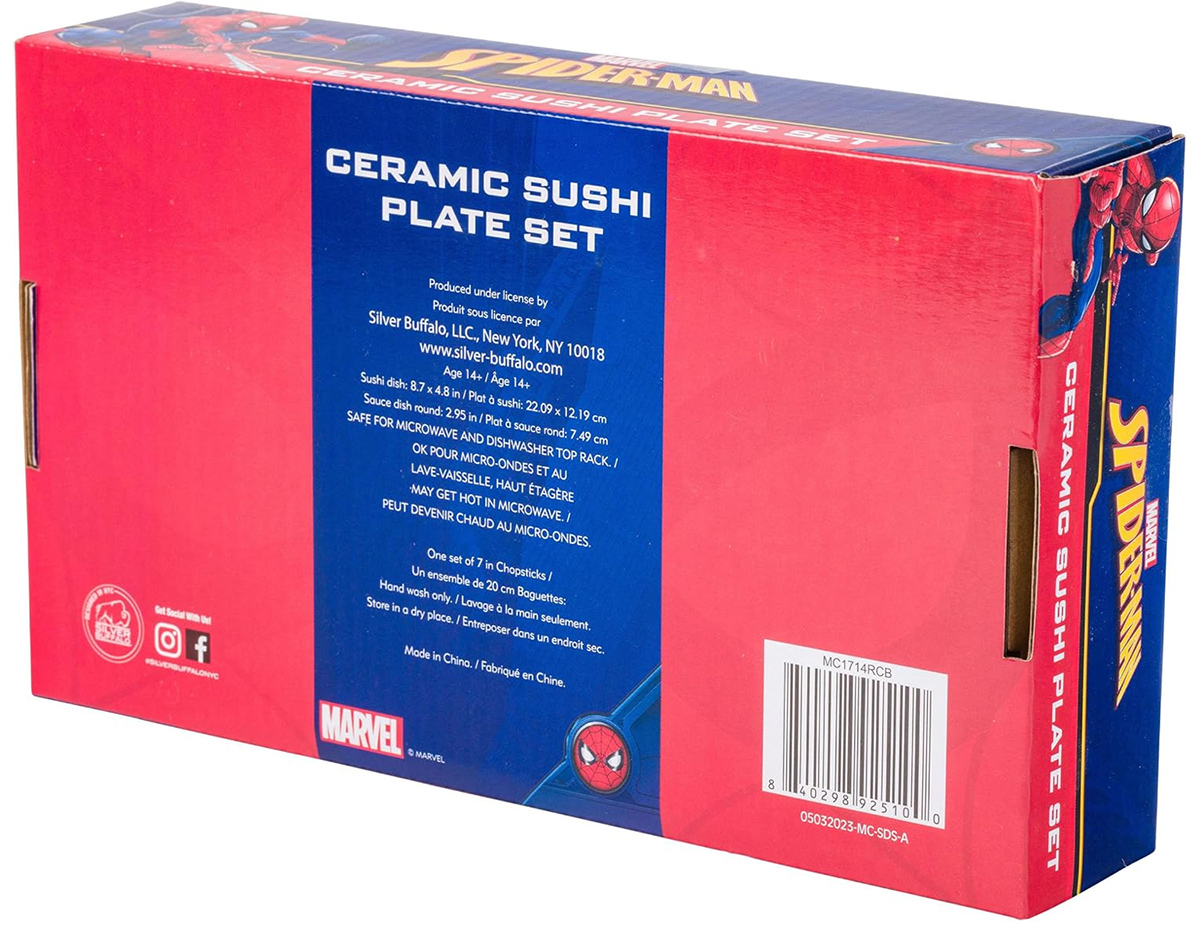 Conjunto de Sushi Homem-Aranha “Spidey Painting”