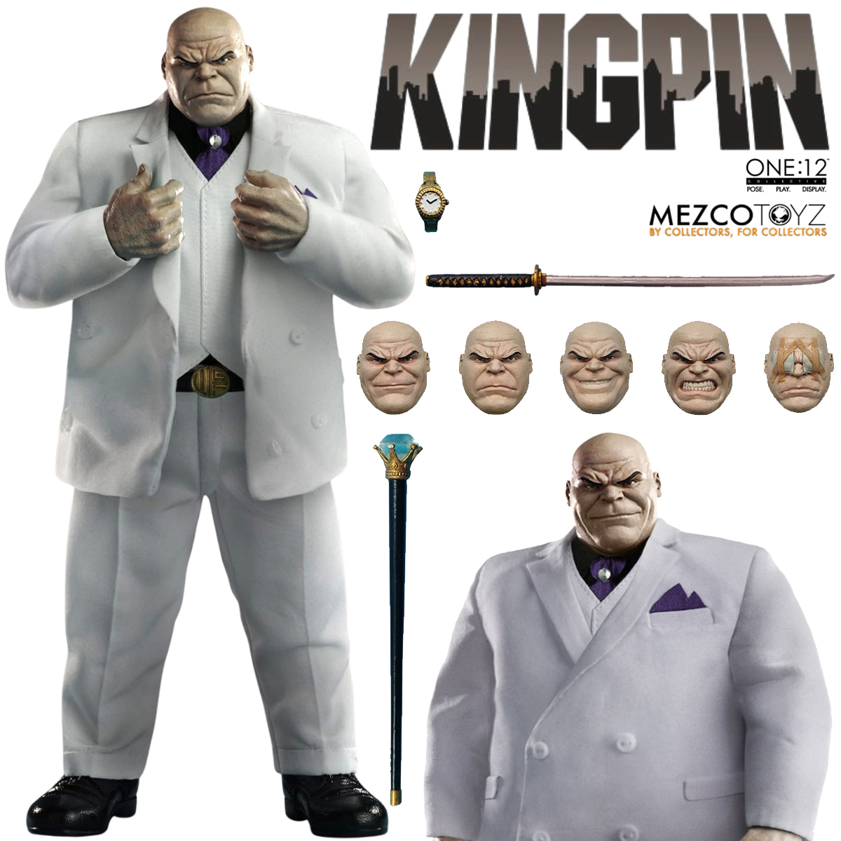 Action Figure Kingpin (Rei do Crime) One:12 Collective (Marvel)