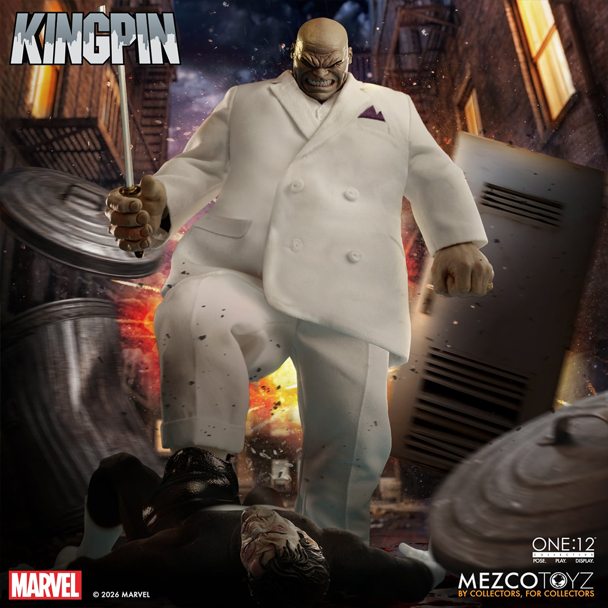 Action Figure Kingpin (Rei do Crime) One:12 Collective (Marvel)