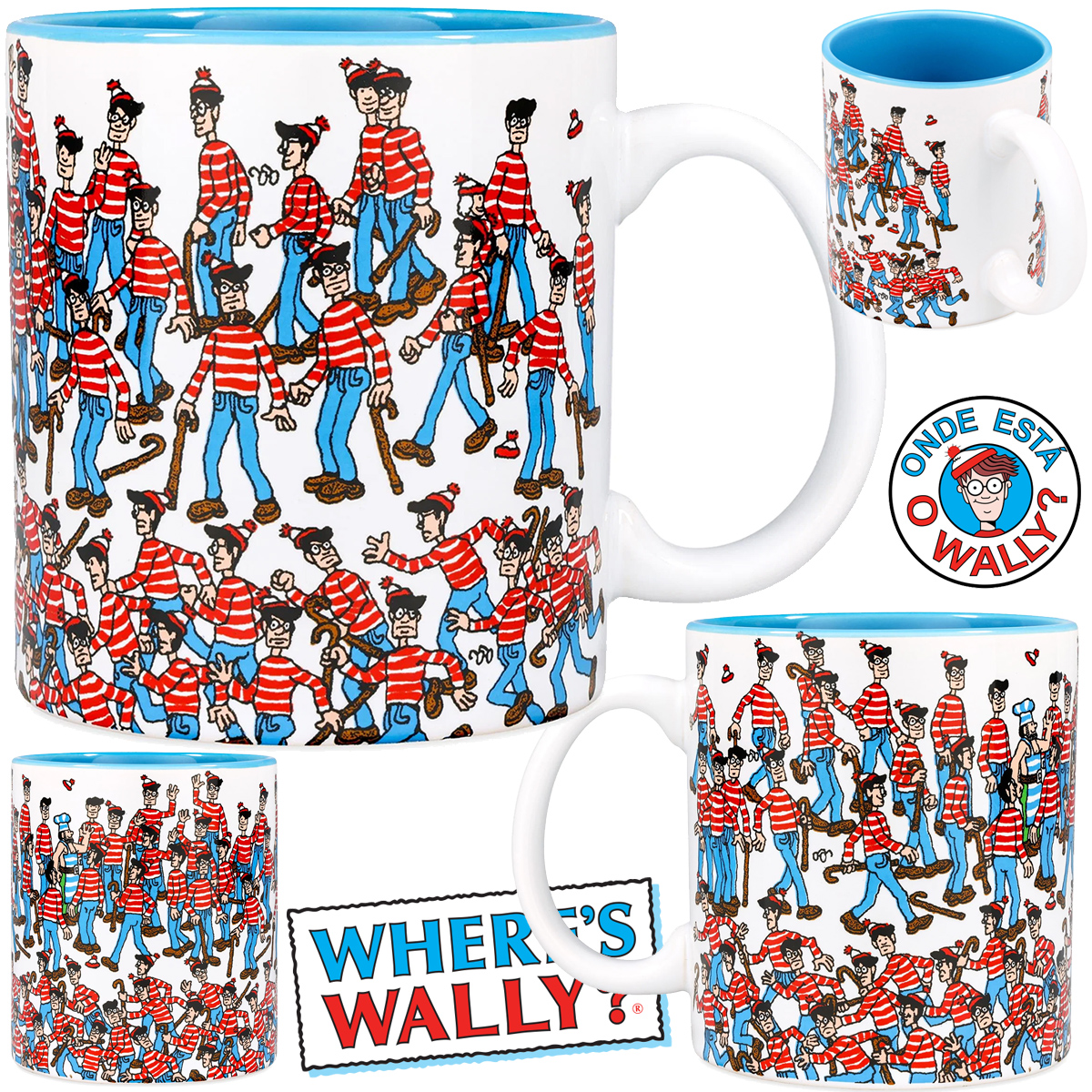 Caneca Onde está Wally? na “Terra dos Wallies”