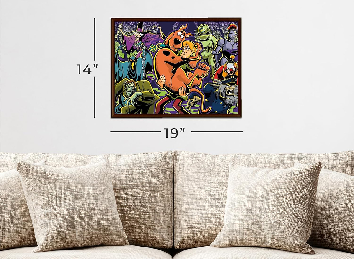 Quebra-Cabeça Scooby-Doo e Salsicha em Balde de Lata
