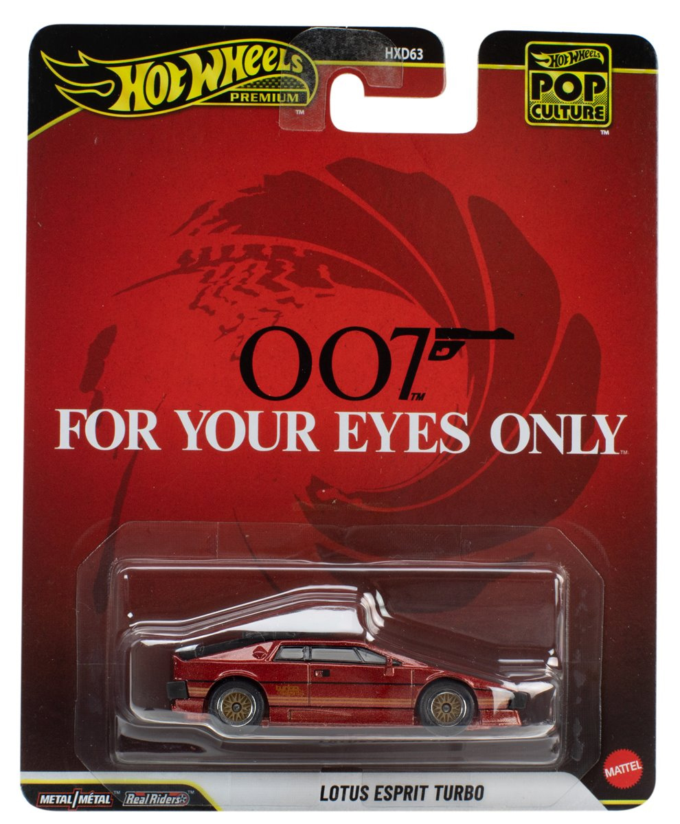 Carrinho Lotus Esprit Turbo (1:64) Hot Wheels Premium de 007 Somente para Seus Olhos (For Your Eyes Only)