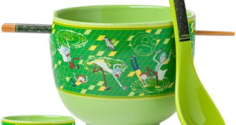Tigela Ramen Interdimensional Rick and Morty com Colher e Hashis