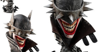 Busto Hiper-Realista Batman Que Ri Art Mask em Tamanho Real com 51 cm de altura
