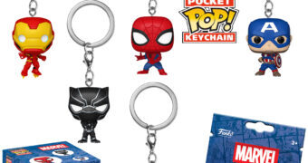 Chaveiros Mystery Pocket Pop! com Super-Herois Marvel (Funko)
