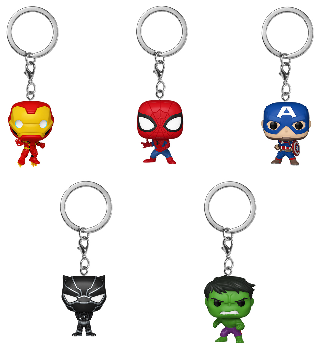 Chaveiros Mystery Pocket Pop! com Super-Herois da Marvel (Funko)