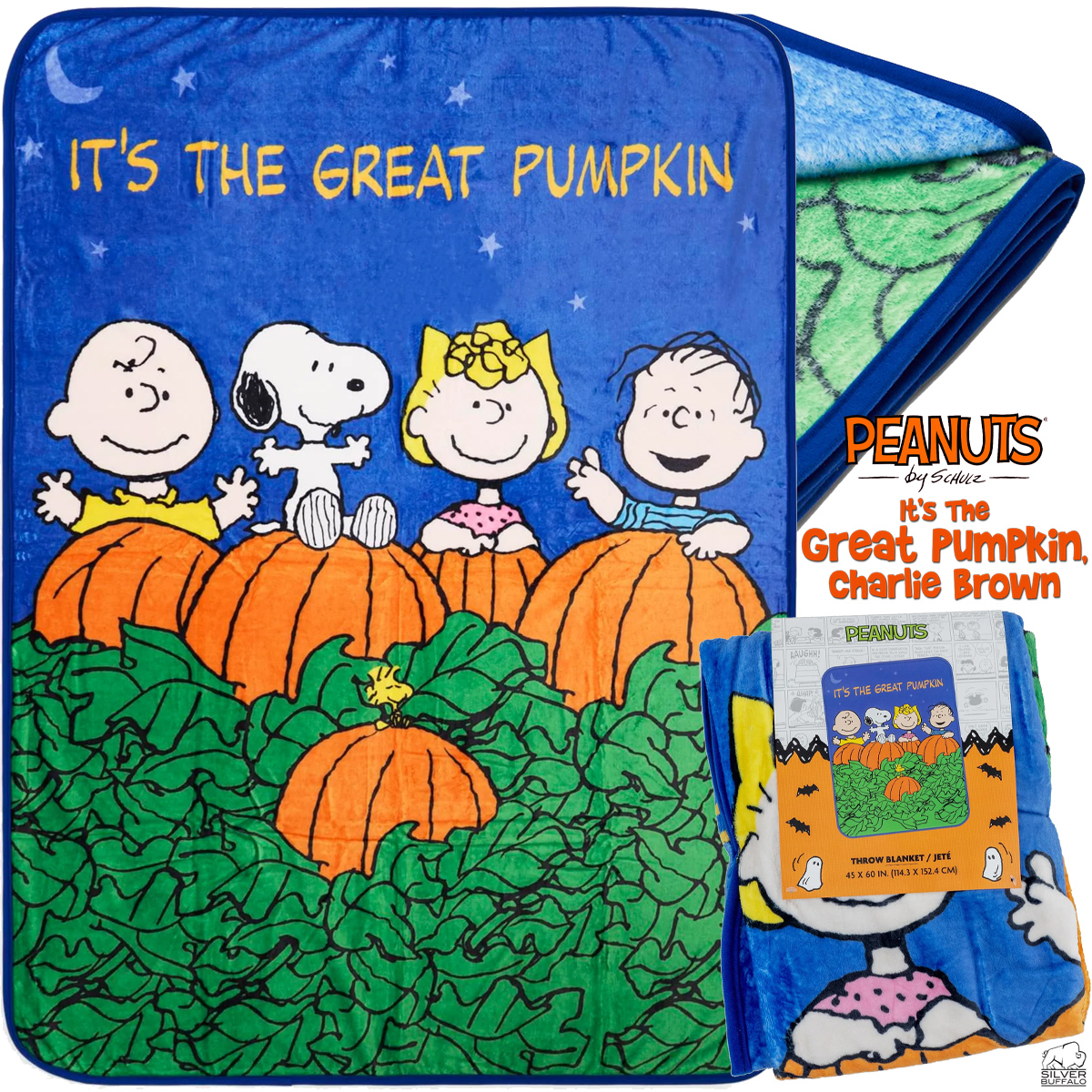 Cobertor de Lance Charlie Brown e a Grande Abóbora (Halloween)