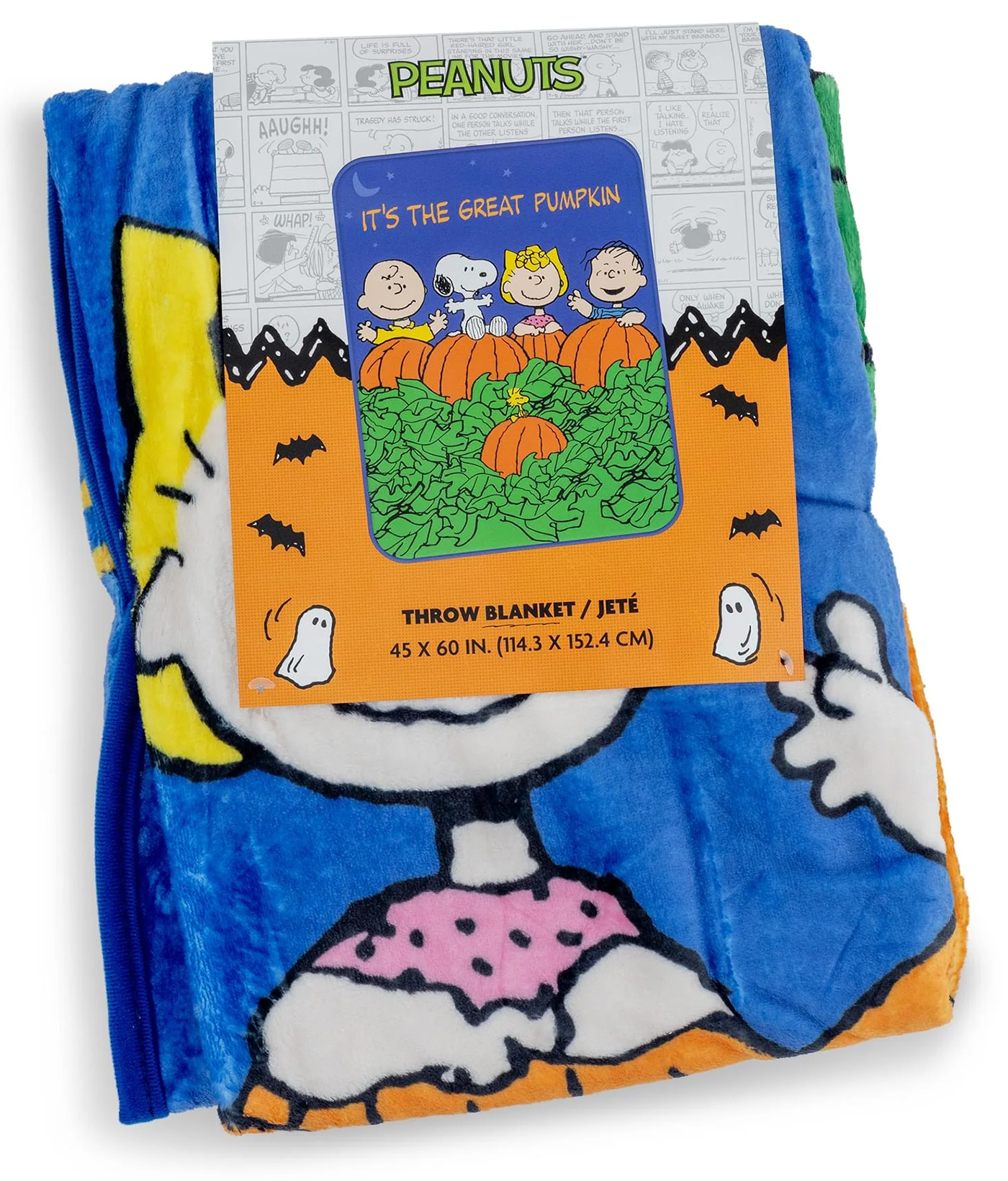 Cobertor de Lance Charlie Brown e a Grande Abóbora (Halloween)