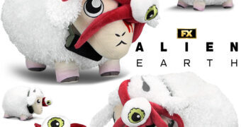 Ovelha de Pelúcia com Olho Alienígena T. Ocellus da Série Alien: Earth (Kidrobot)