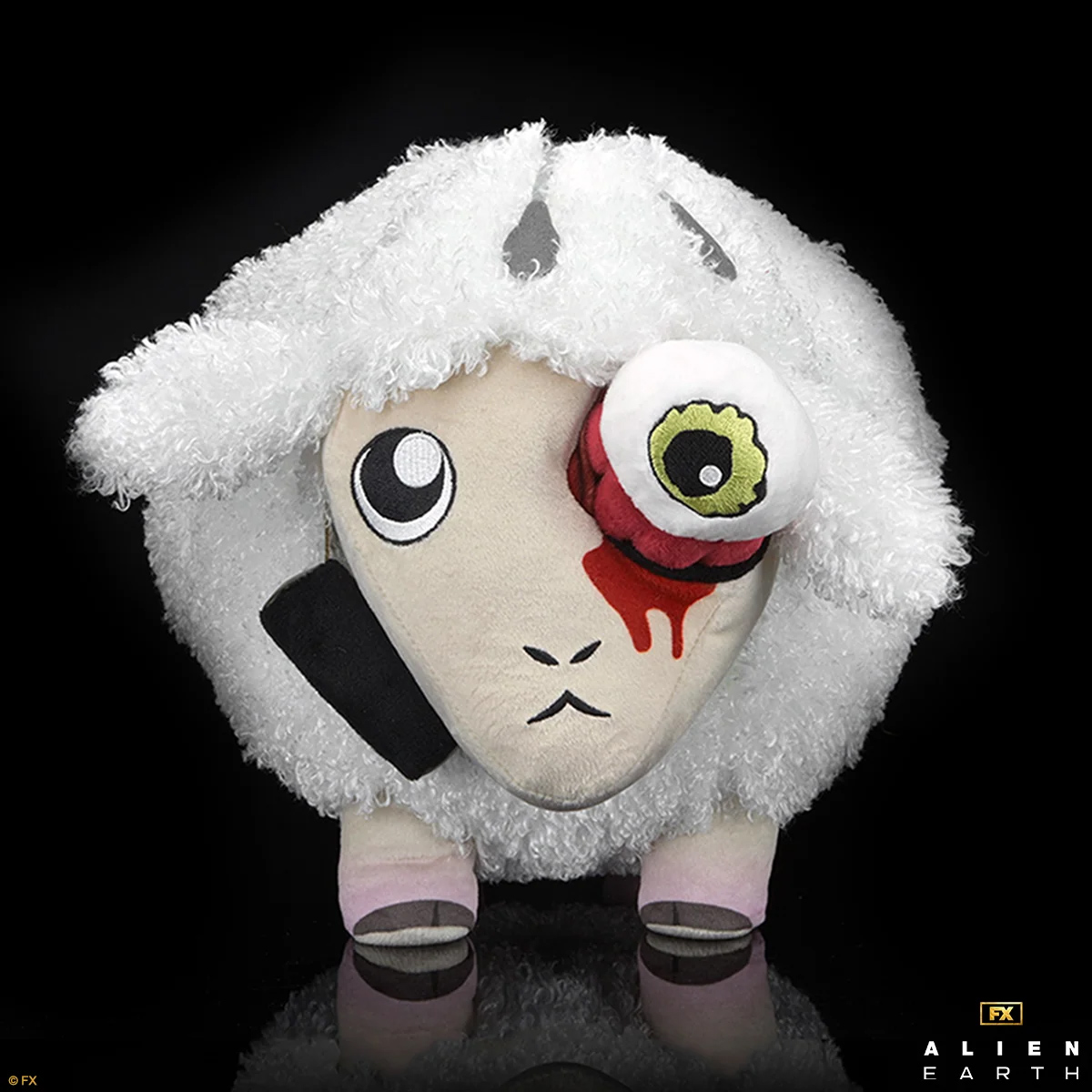 Ovelha de Pelúcia com Olho Alienígena T. Ocellus da Série Alien: Earth (Kidrobot)