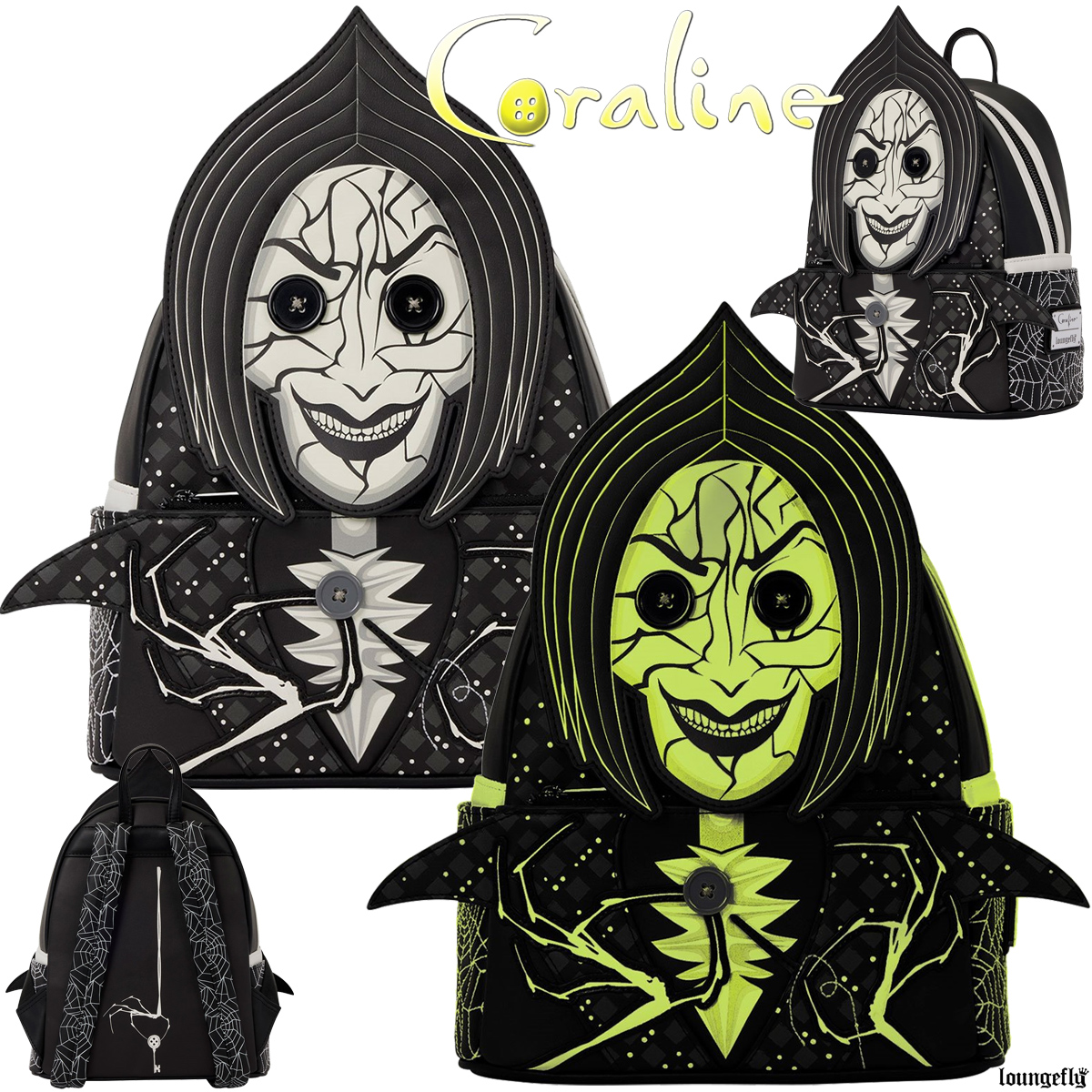 Mini-Mochila Outra Mãe do Filme Coraline e o Mundo Secreto