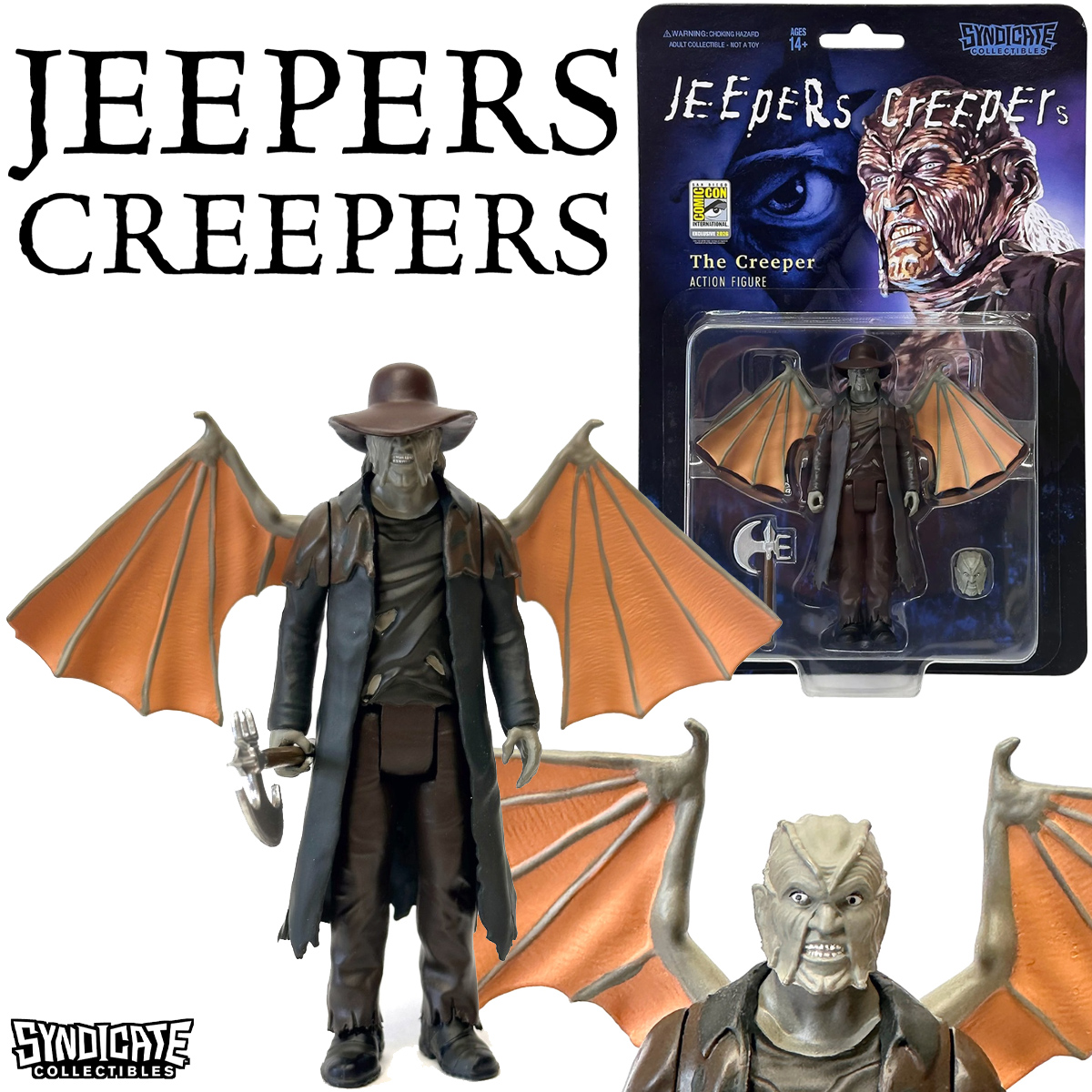 Action Figure The Creeper do Filme Olhos Famintos de 2001 (Jeepers Creepers)