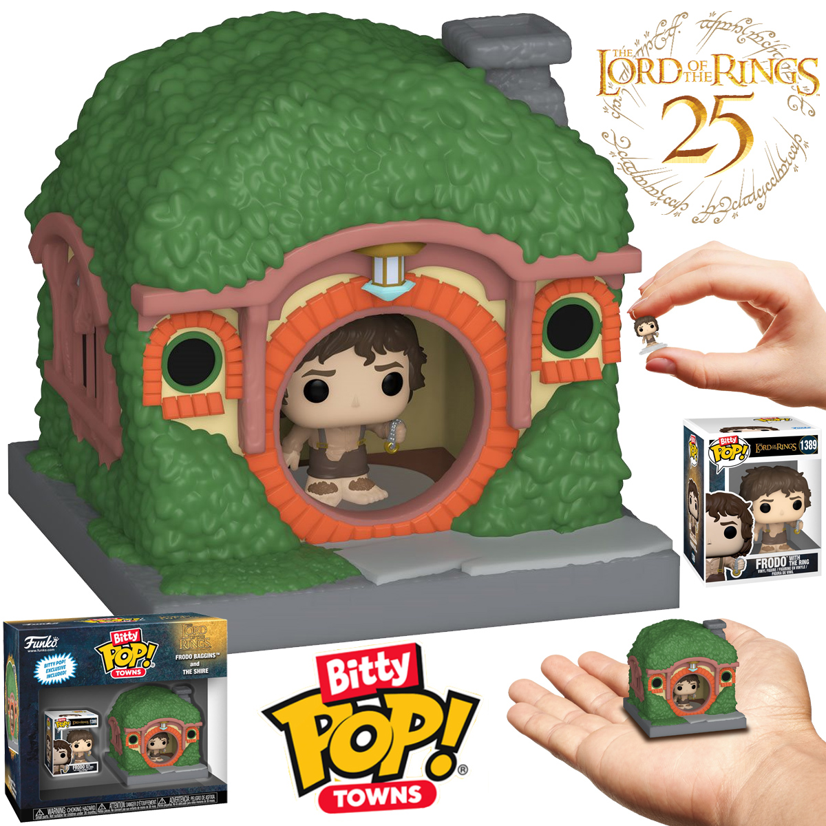 Micro Set Bitty Pop! Town Frodo Baggins e a Casa Hobbit (O Senhor dos Anéis)